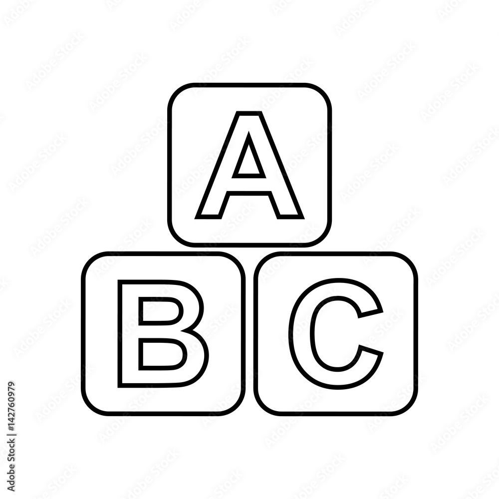 cubes blocks toy isolated icon vector illustration design cubes blocks toy isolated icon vector illustration design