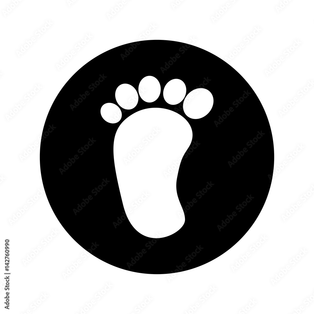 foot print baby isolated icon vector illustration design foot print baby isolated icon vector illustration design