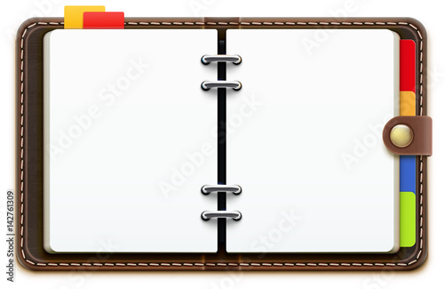 Leather personal organizer