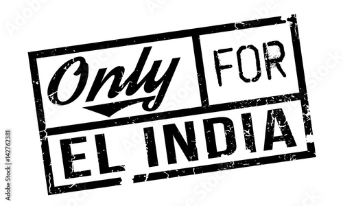 Only For El India rubber stamp. Grunge design with dust scratches. Effects can be easily removed for a clean, crisp look. Color is easily changed.
