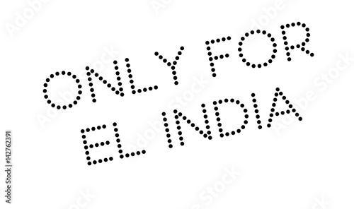Only For El India rubber stamp. Grunge design with dust scratches. Effects can be easily removed for a clean, crisp look. Color is easily changed.