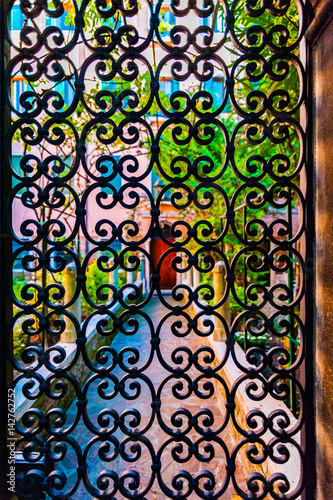 Palazzo in Venice seen through Gate photo