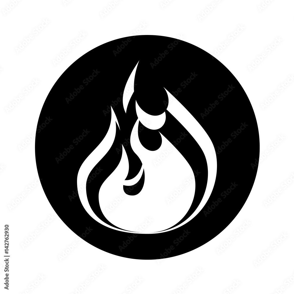 fire flame isolated icon vector illustration design