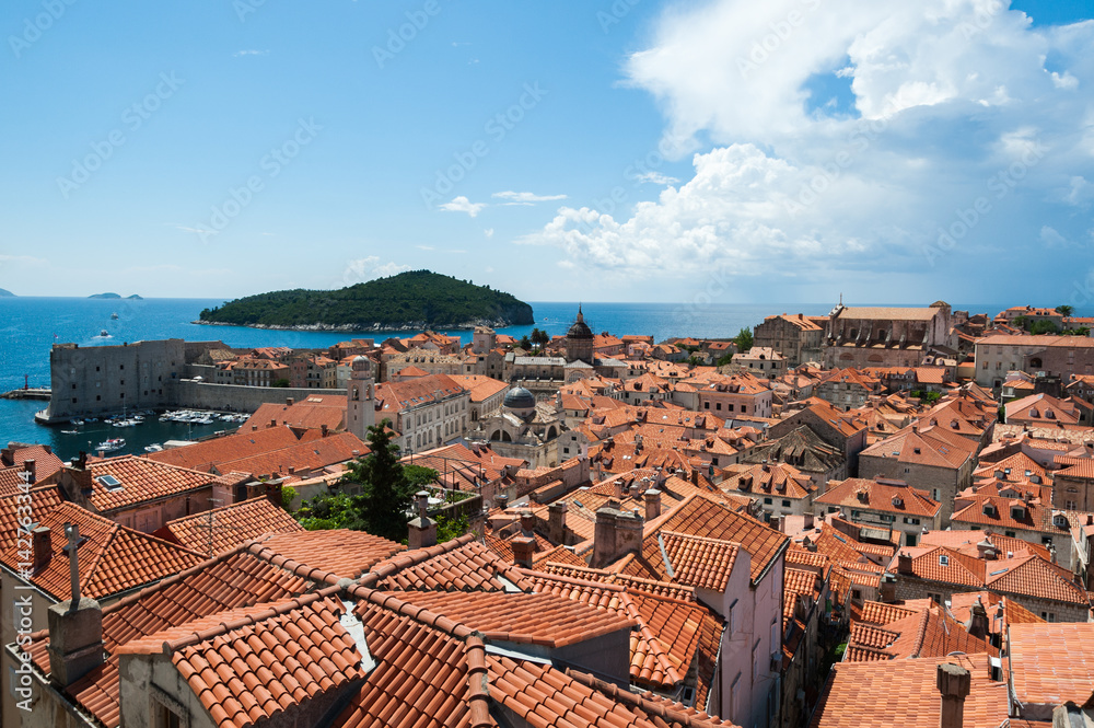 Dubrovnik, Croatia, city overlook