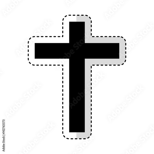 religious cross isolated icon vector illustration design