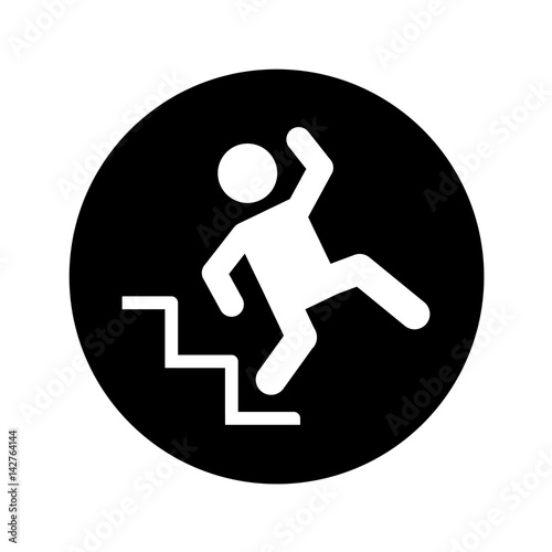 insurance person accident icon vector illustration design