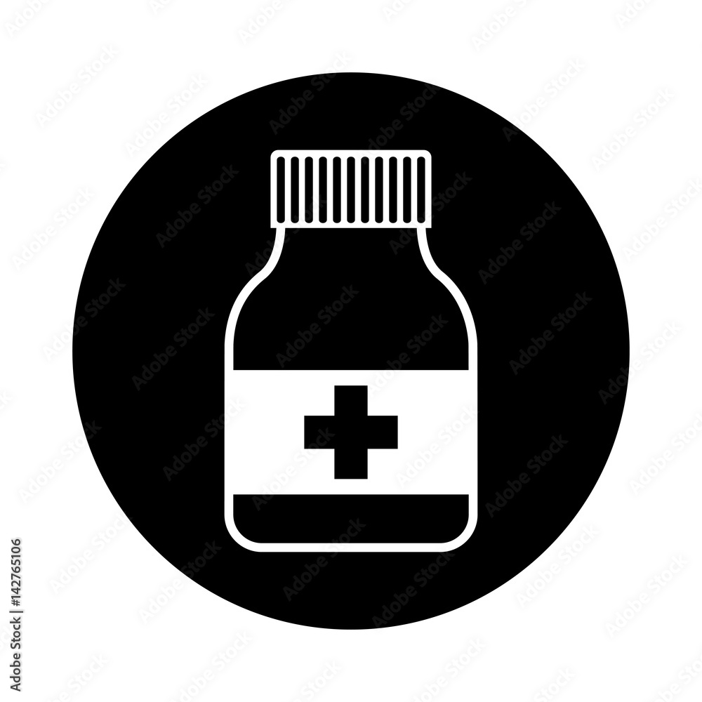bottle drugs isolated icon vector illustration design bottle drugs isolated icon vector illustration design