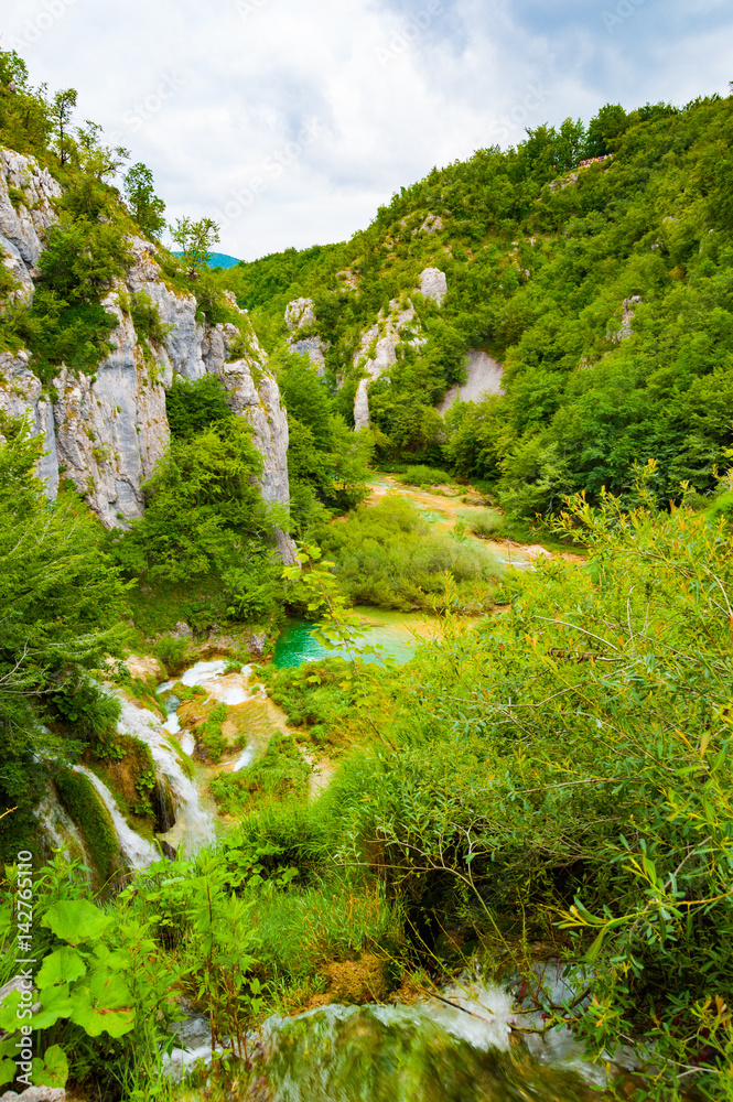 Fototapeta premium Plitivice, Lakes and Waterfalls, Croatia