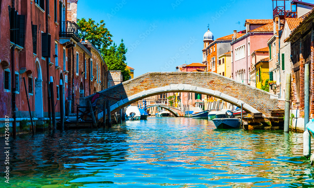 bridge over canal in Venice, Italy bridge over canal in Venice, Italy