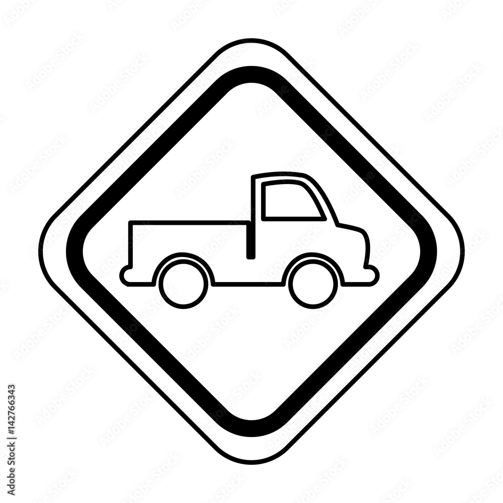 traffic signal with truck vehicle isolated icon vector illustration design traffic signal with truck vehicle isolated icon vector illustration design