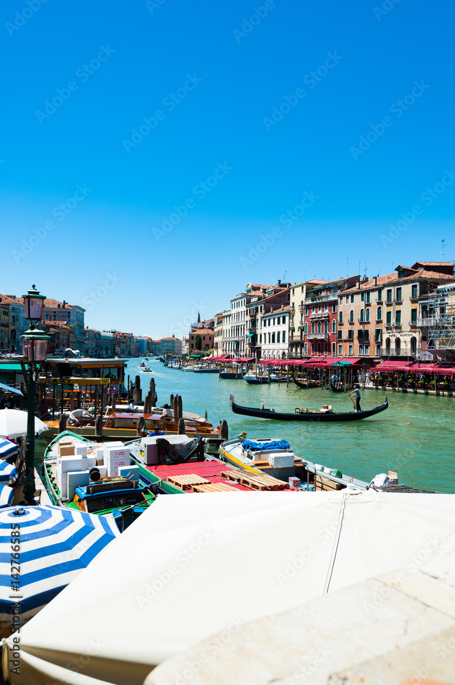 Gondola on Grand Canal Venice