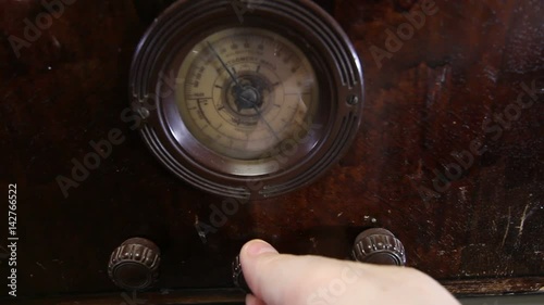 Tuning Old Vintage Radio