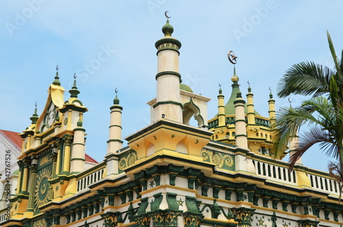 Domes and minarets of the mosque Abdul Gaffoor, Singapore  © svglass