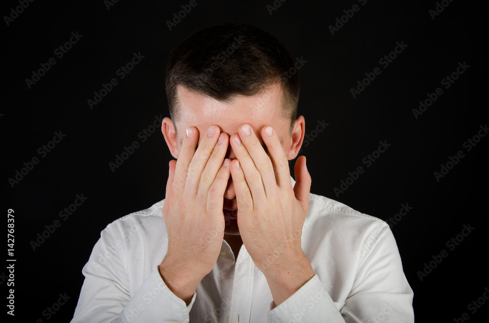 Men's tears. Sadness and loneliness. Men's tears. Sadness and loneliness.