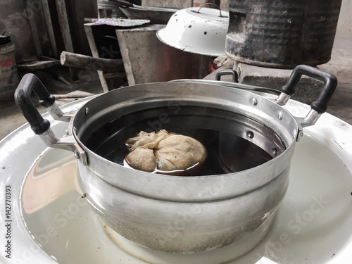 herbal drink boiled in pot, thailand