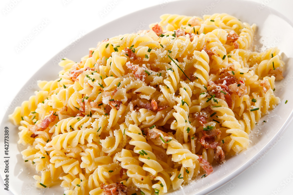 Pasta with ham