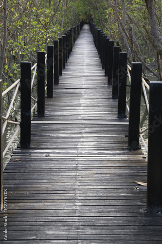 Wood deck