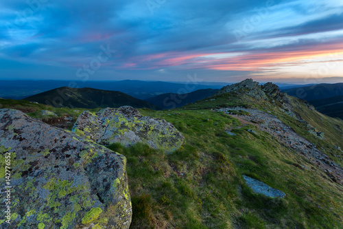 Landscape view on the Slovak mountain Nizke Tatry
