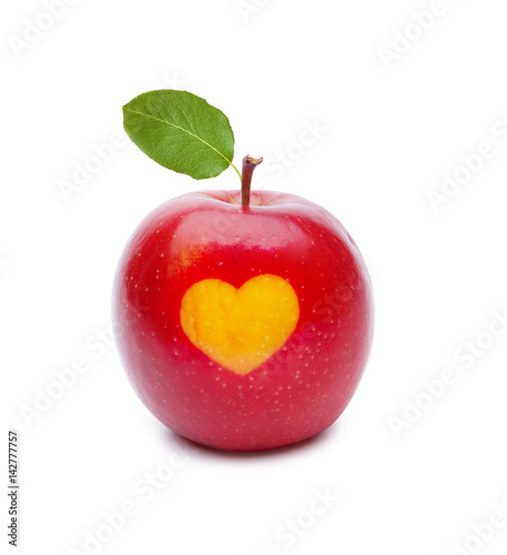 Apfel mit Herz