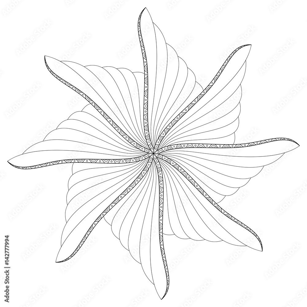 Vector Beautiful Deco Mandala. Circle Abstract Object Isolated On White Background. Ethnic Decorative Element Vector Beautiful Deco Mandala. Circle Abstract Object Isolated On White Background. Ethnic Decorative Element