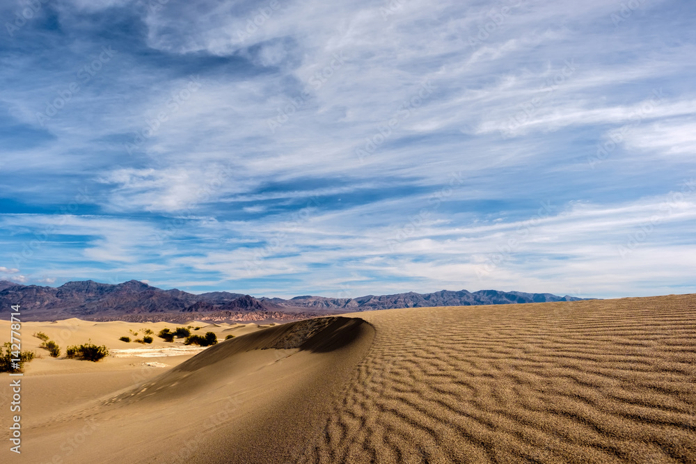 Naklejka premium Death Valley National Park, Mesquite dunes