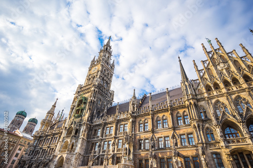 Marienplatz town hall in Munich, Germany