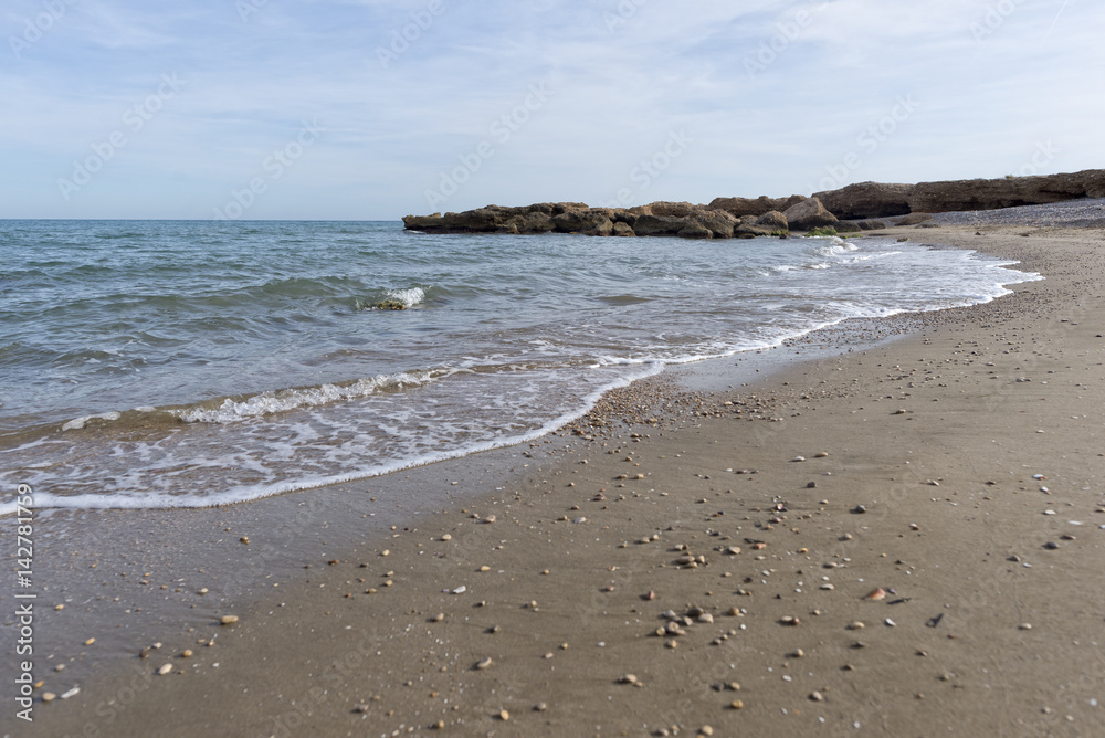 The Mediterranean coast a sunny day in Alcocebre The Mediterranean coast a sunny day in Alcocebre