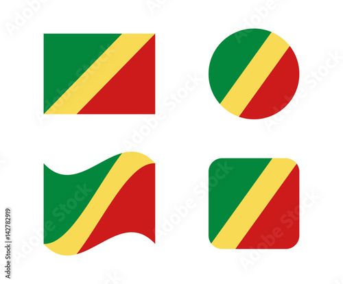 set 4 flags of republic congo Free Download set 4 flags of republic congo - GFXLoad
