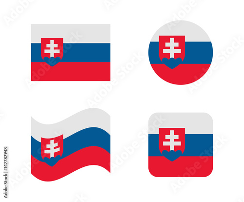 Free Download set 4 flags of slovakia - GFXLoad