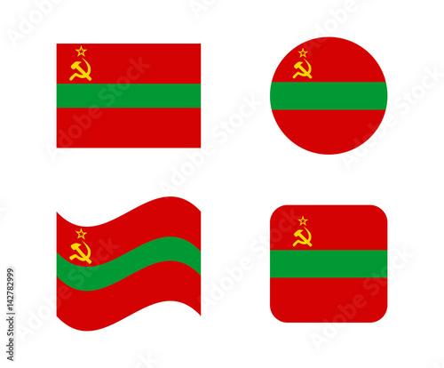 Free Download set 4 flags of transnistria - GFXLoad