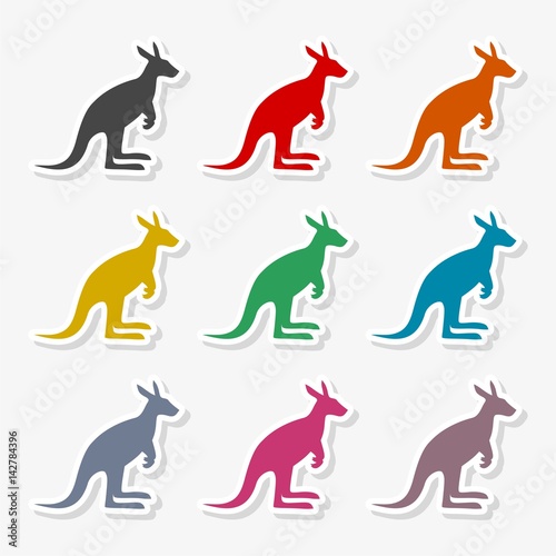 Kangaroo icon - Illustration