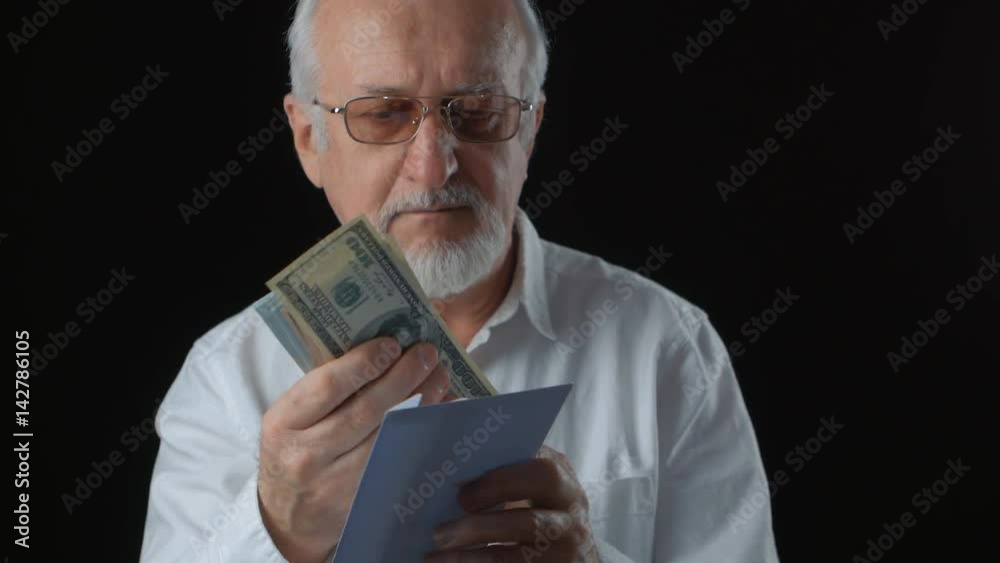 The boss gives the salary in an envelope The boss gives the salary in an envelope
