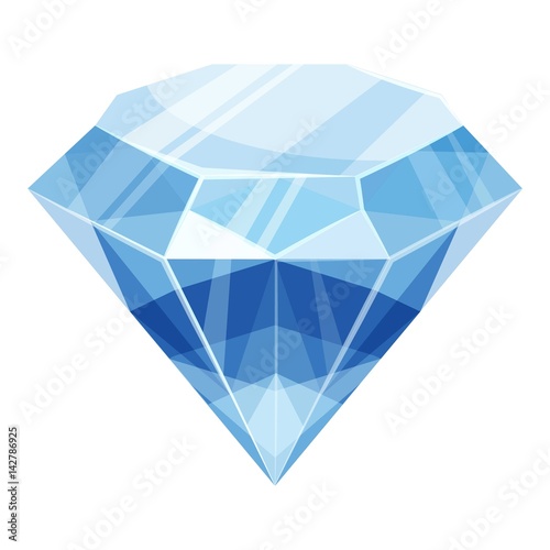 Diamond icon, cartoon style