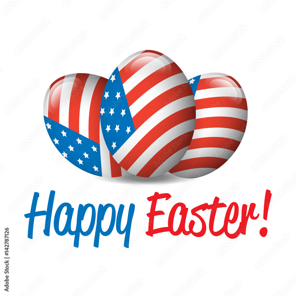 Obraz premium Happy Easter banner