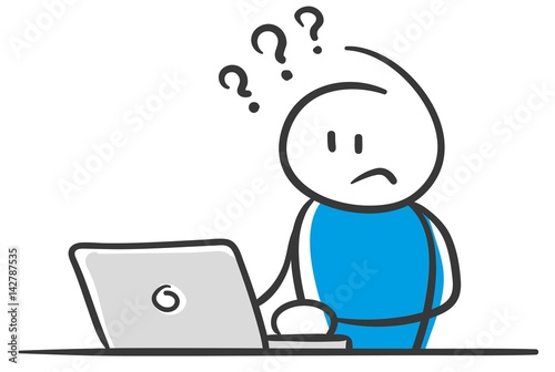 Stick Figure Series Blue / Computer Anfänger