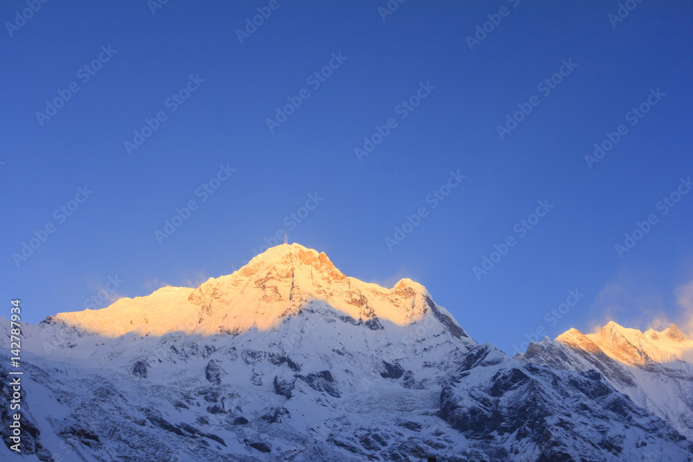 Himalaya Annapurna mountain in sunrise, Annapurna base camp, Nepal