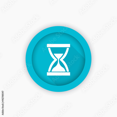sand clock, hourglass icon, vector symbol