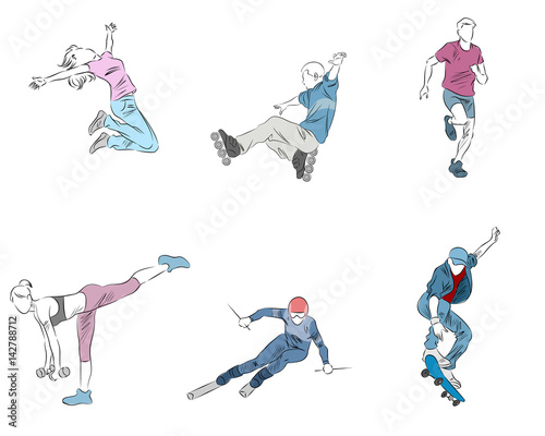 Six teenager set