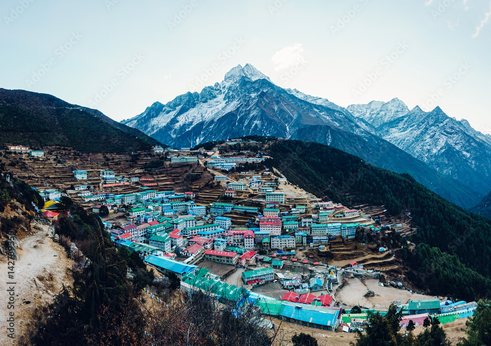 Obraz premium Namche Bazaar in Nepal