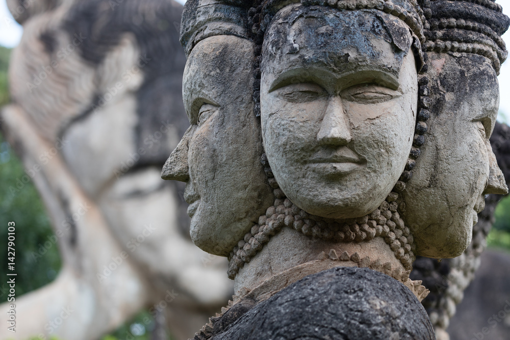 Wat Xieng Khuan Buddha park. Vientiane, Laos..