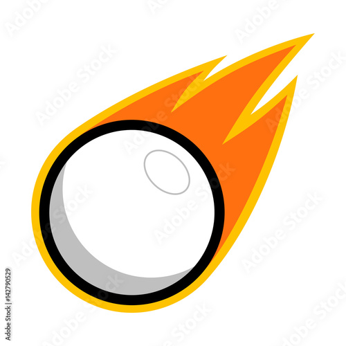 Lacrosse table tennis sport plastic ball comet fire tail flying