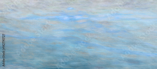 Photography Abstract cloud sky light blue oil paint background with brush stokes on canvas