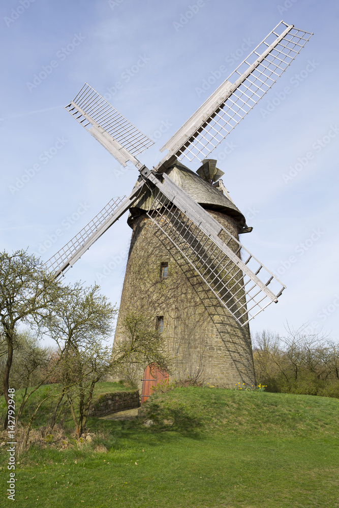 The historic Seelenfelder Windmill in Westphalia, Germany