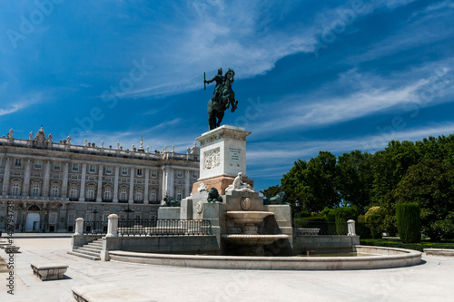 Plaza de Oriente in Madrid, Spain