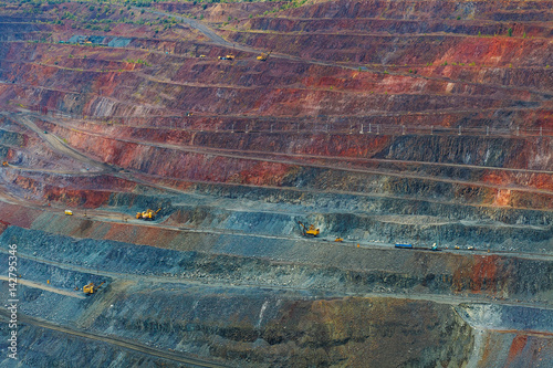 large quarry mining of iron ore photo