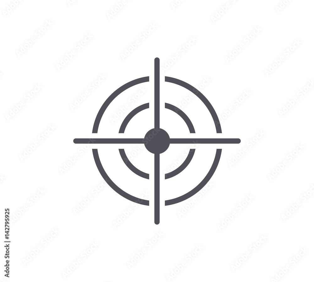 Target Line Icon Target Line Icon