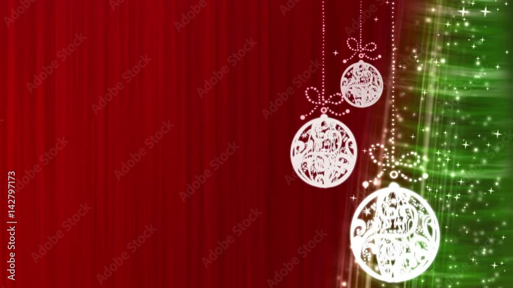 Christmas Decorations Red Loop