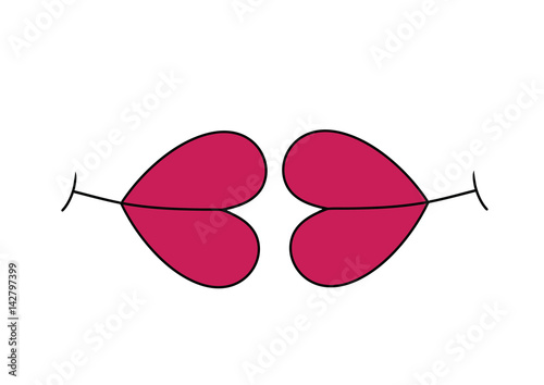 Kiss of love.
