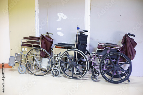 Wheelchair in hospital