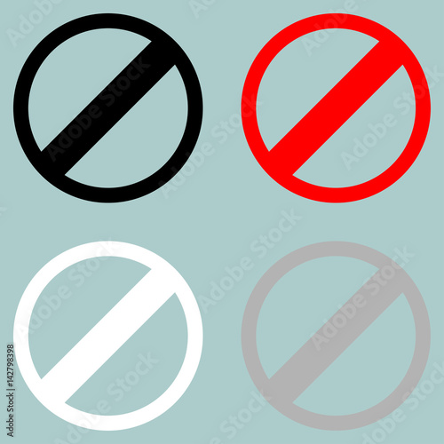 Sign prohibiton interdiction ban.